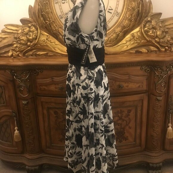 CONNECTED APPAREL. NEW $89 Size 10??? Sheer Lined Dress w/ Ruched waist. B22 - Picture 3 of 8